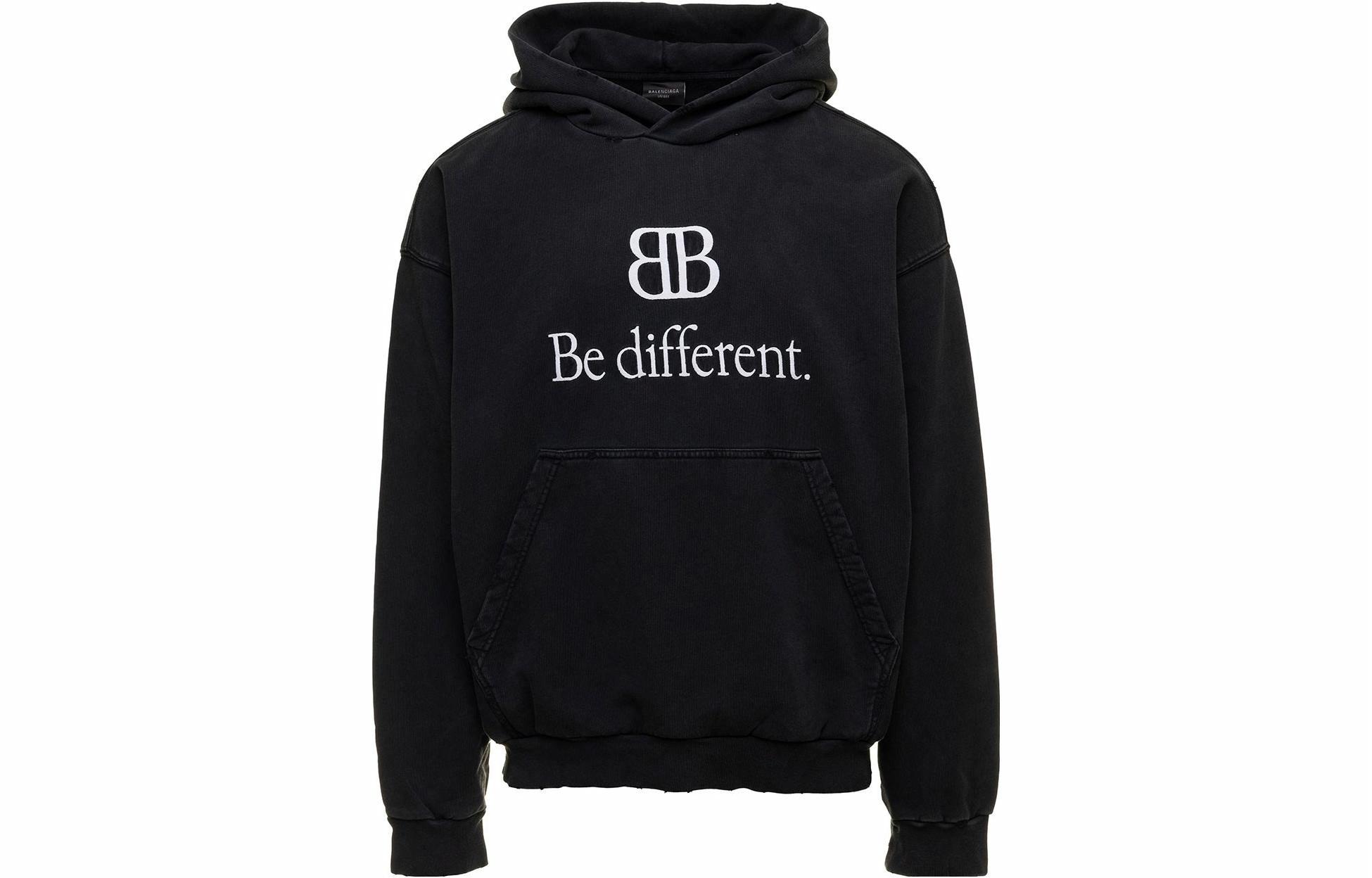 Худи Balenciaga Be Different Hoodie (черное)