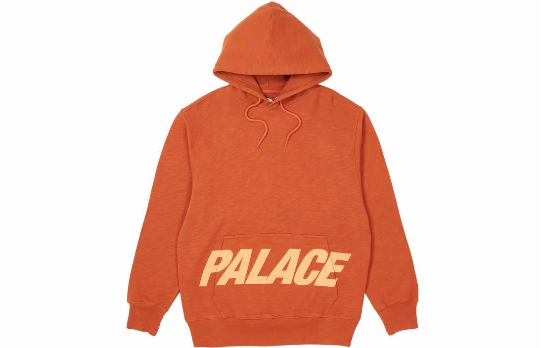 Мужское худи Palace PALACE FW22 Pal Pocket Slub Hood Rust Logo (оранжевое)