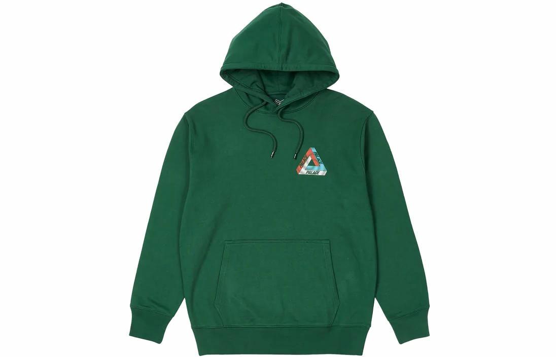 Худи Palace FW22 Swirl Tri-Ferg Hood Green Logo (зеленое)