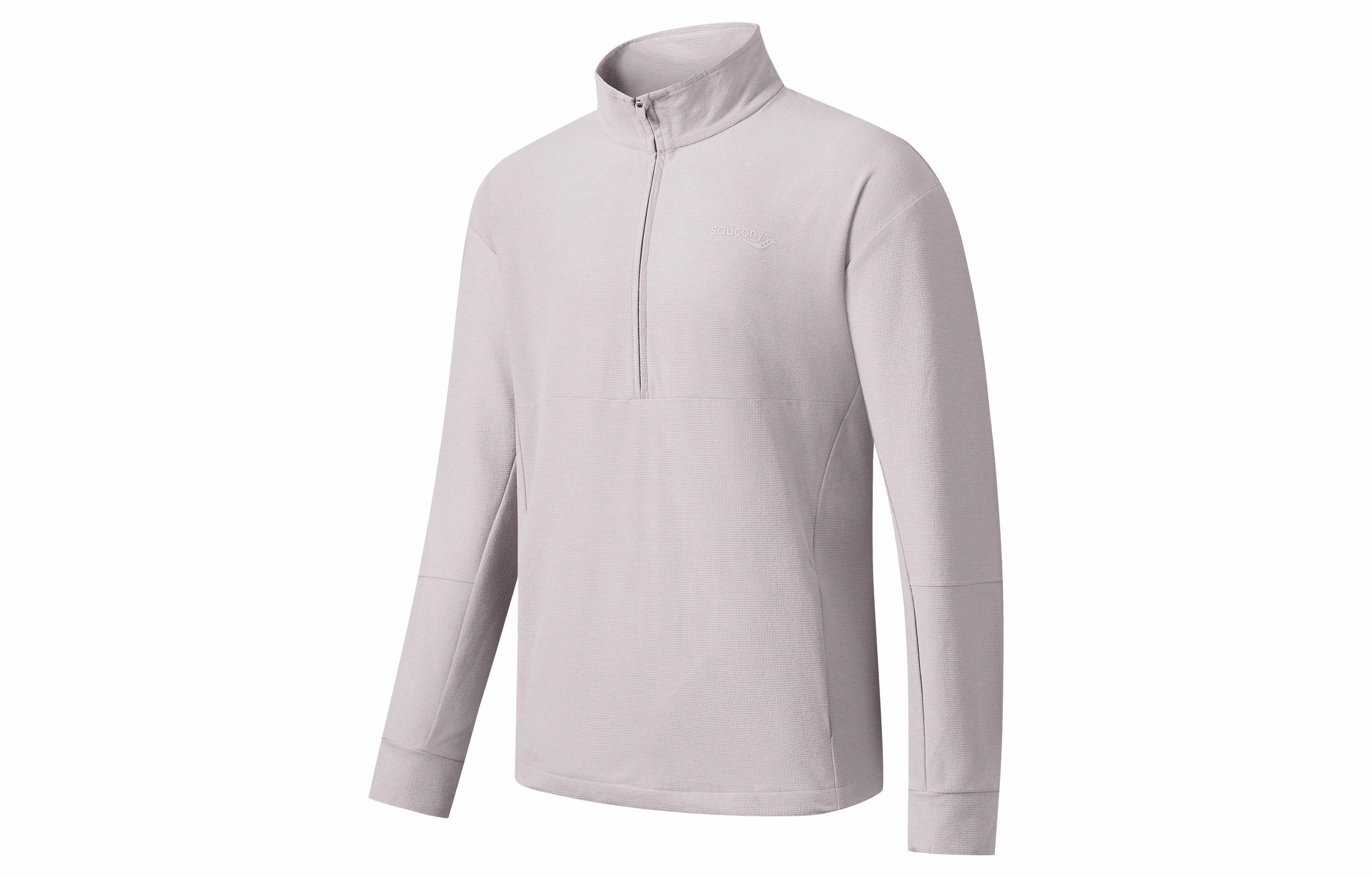 Мужское худи Saucony Half-Zip Sweatshirt (бежевое)