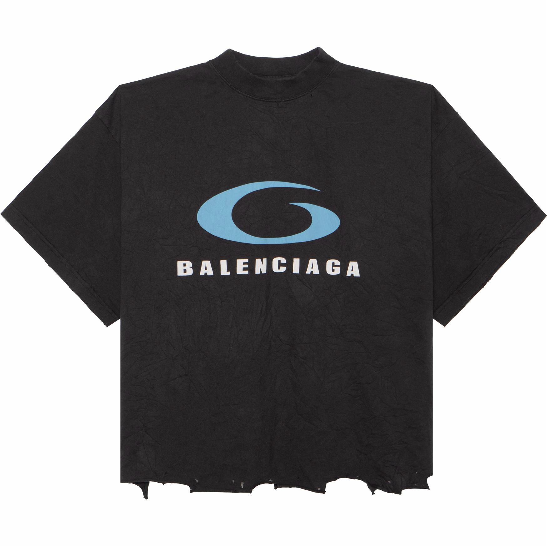 Футболка Balenciaga Logo (черная)
