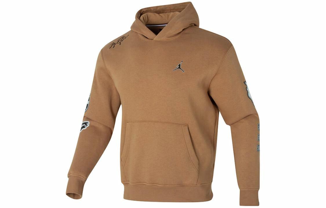 Мужское худи Jordan Flight Fleece (коричневое)