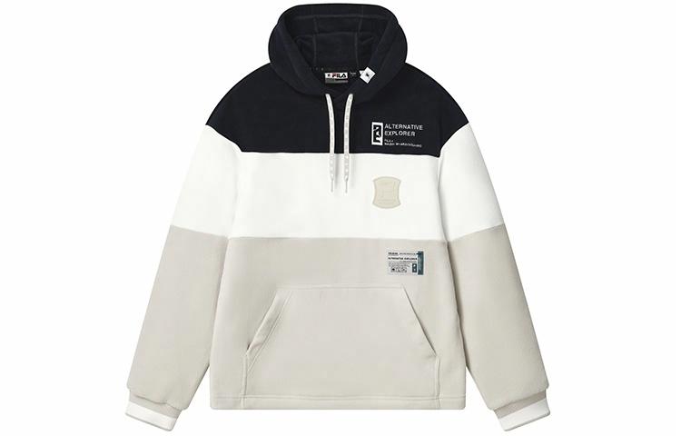 Мужское худи Fila x MIHARA (серо-розовое)