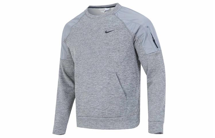 Мужское худи Nike M Nk Therma Novelty Crew (серое)