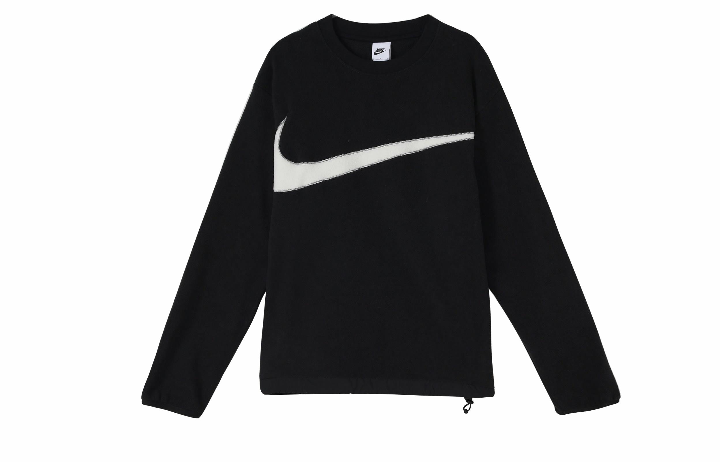 Мужское худи Nike Club As M Nk+ Flc Crew Wntr Logo (черное)