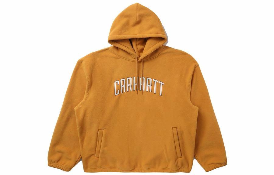 Мужское худи Carhartt WIP FW22 Logo Hoodie (оранжевое)