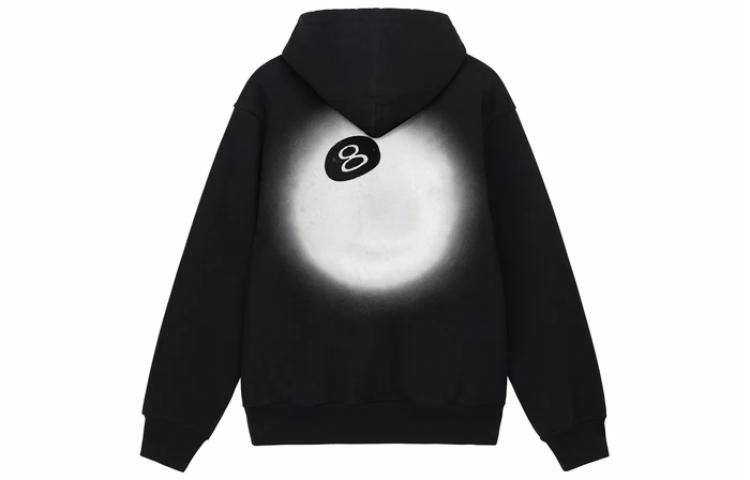 Худи Stussy 8 Ball Fade Hoodie (черное)