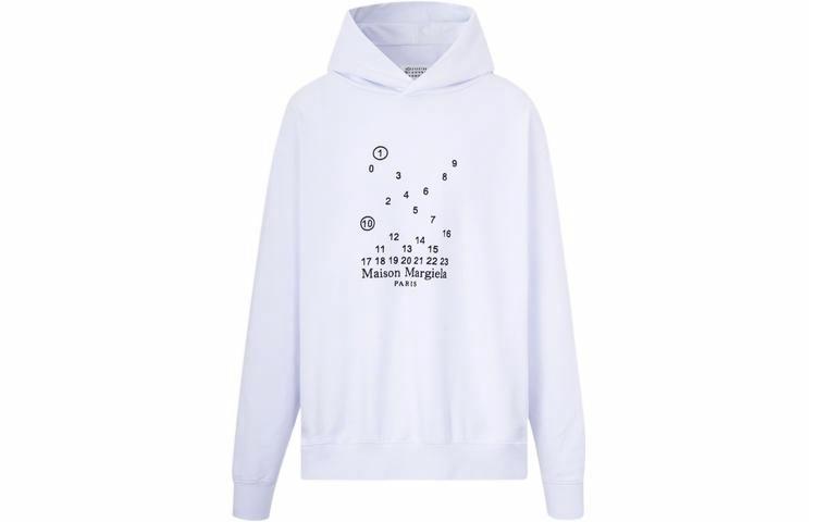 Мужское худи Maison Margiela Cross Print (серое)