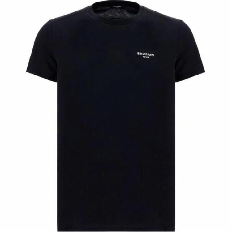 Мужская футболка BALMAIN Logo (черная)