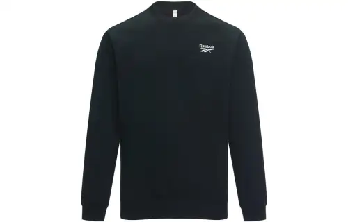 Reebok Sweatshirts Unisex Black Crew Neck Moderate Regular