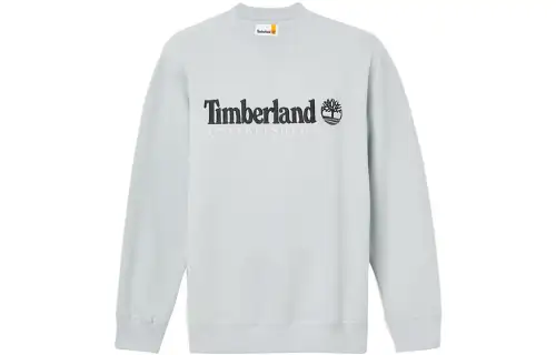 Timberland Sweatshirts Men's Gray Crew Neck Moderate Regular