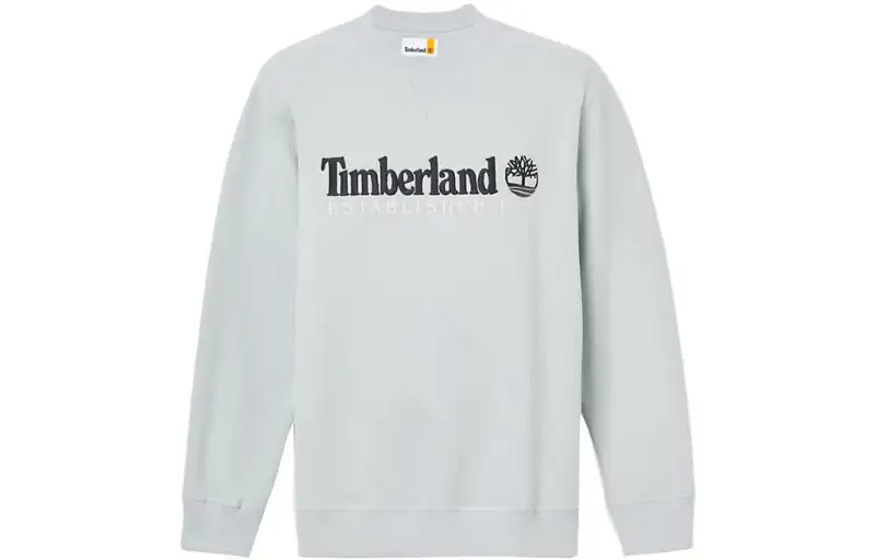 Timberland Sweatshirts Men's Gray Crew Neck Moderate Regular