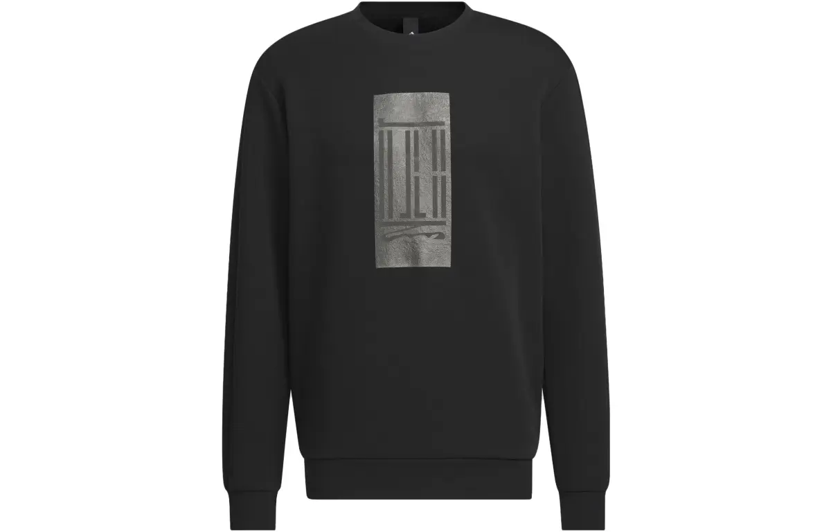 Adidas Wuji Series Sweatshirts Men's Black Crew Neck Moderate Regular
