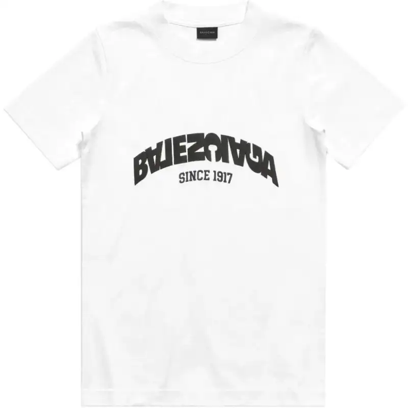 Balenciaga Logo Printed Crewneck T Shirt