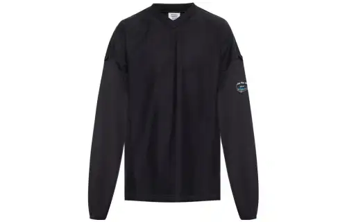 Vetements Sweatshirts Men's Black V Neck Moderate Regular