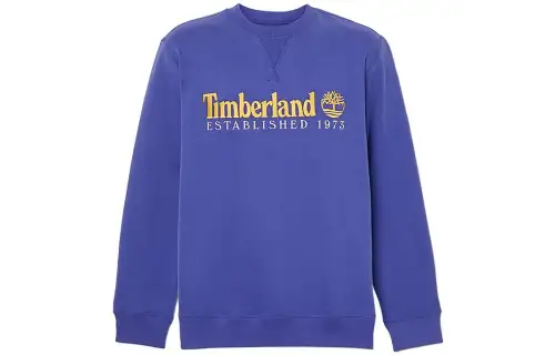 Timberland Sweatshirts Men's Blue Crew Neck Moderate Regular