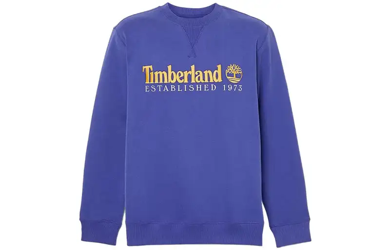 Timberland Sweatshirts Men's Blue Crew Neck Moderate Regular