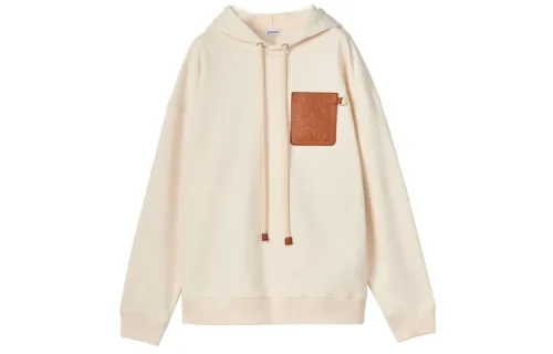 LOEWE Sweatshirts Men's Beige Hooded Moderate Regular
