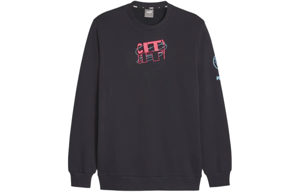 PUMA Sweatshirts Men's Black Crew Neck Moderate Other