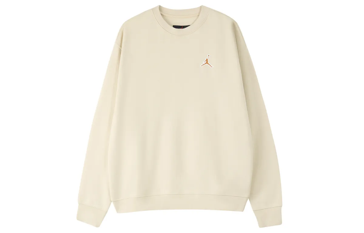 Jordan Sweatshirts Men's Light Yellow Crew Neck Thickened Regular