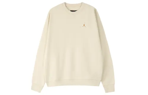 Jordan Sweatshirts Men's Light Yellow Crew Neck Thickened Regular