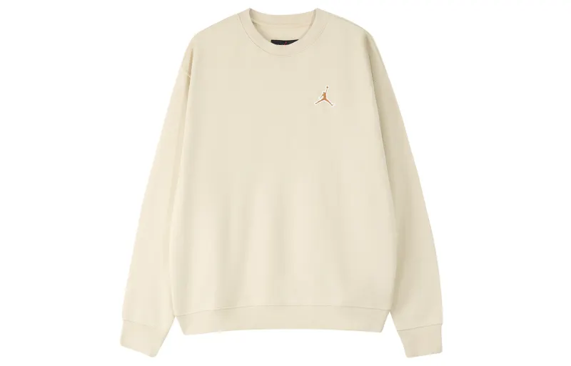 Jordan Sweatshirts Men's Light Yellow Crew Neck Thickened Regular