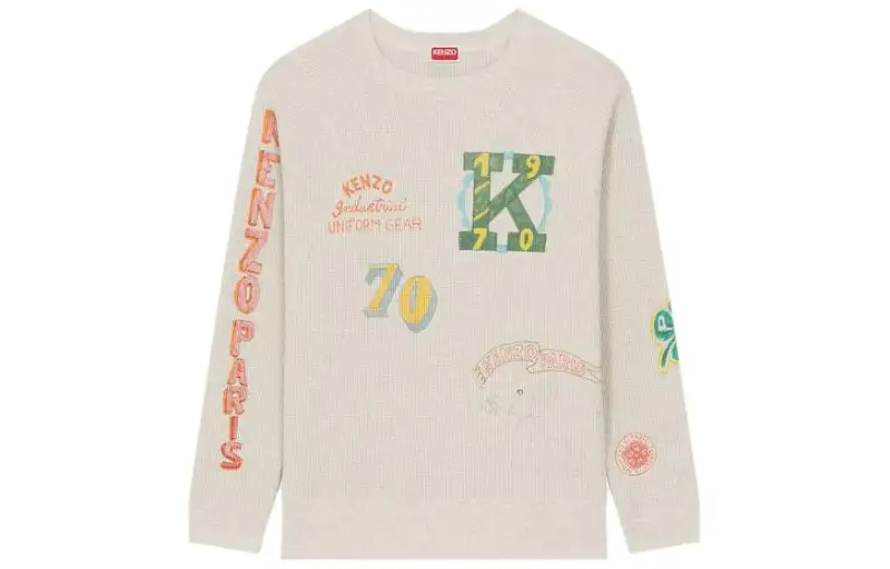 KENZO Drawn Varsity Oversized Sweatshirt