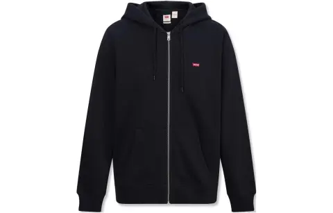 Levi's Sweatshirts Men's Black Hooded (Non-detachable) Moderate