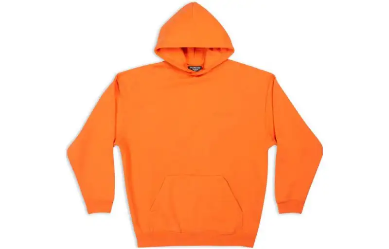 Balenciaga Sweatshirts Men's Orange Hooded Moderate