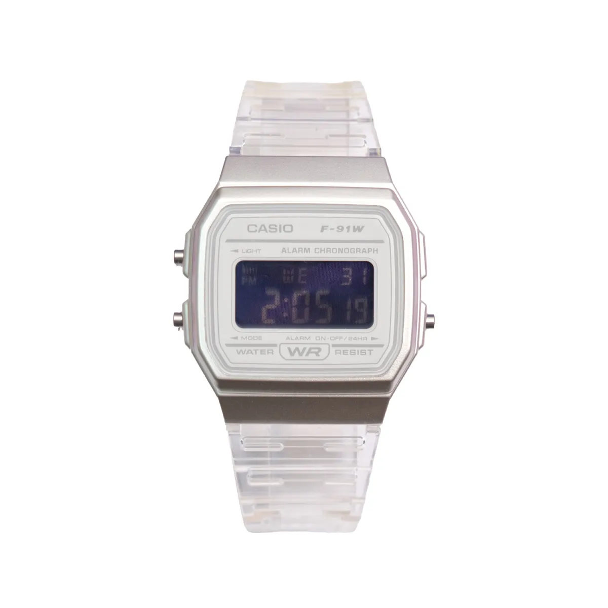 CASIO Custom Collection Electronic Movement Resin Strap Watch Unisex Purple Watch Dial