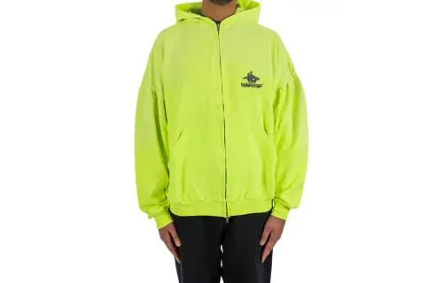 Balenciaga Logo print Zip up Hoodie