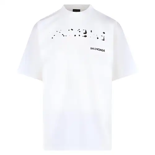 Balenciaga Logo Printed Large Fit T Shirt