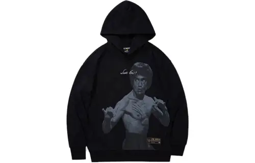 Li Ning Sweatshirts Men's Black Hooded Moderate Regular