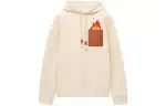 LOEWE X Howl's Moving Castle Calcifer Leather Patch Hoodie