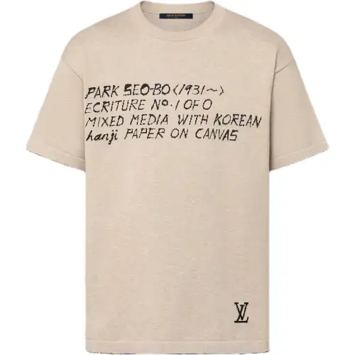LOUIS VUITTON Lv X Park Seo-Bo Short-Sleeved Cotton Crewneck