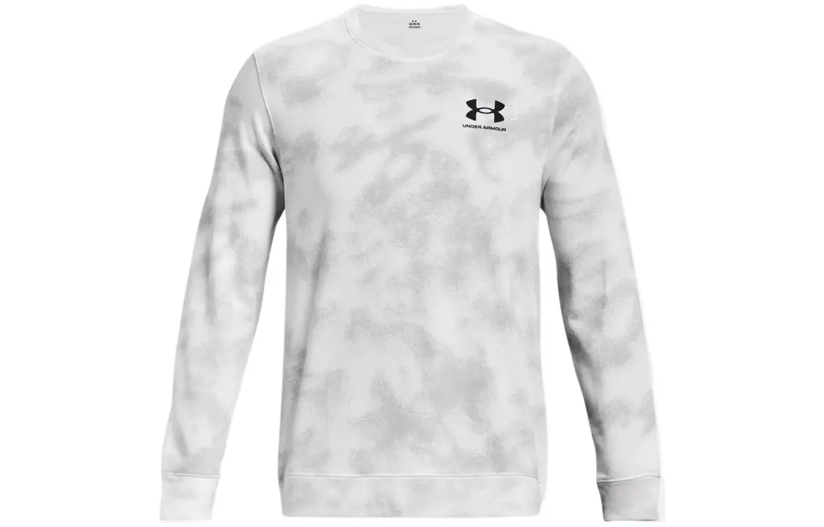 Under Armour Rival Sweatshirts Men's White Crew Neck Moderate Regular