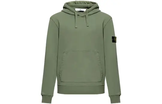 STONE ISLAND Fleece Garment Dyed Hoodie