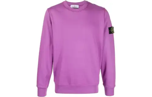 STONE ISLAND Logo Patch Crewneck Sweatshirt
