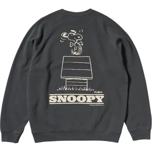 UNIQLO PEANUTS UT Sweatshirt Unisex Dark Gray