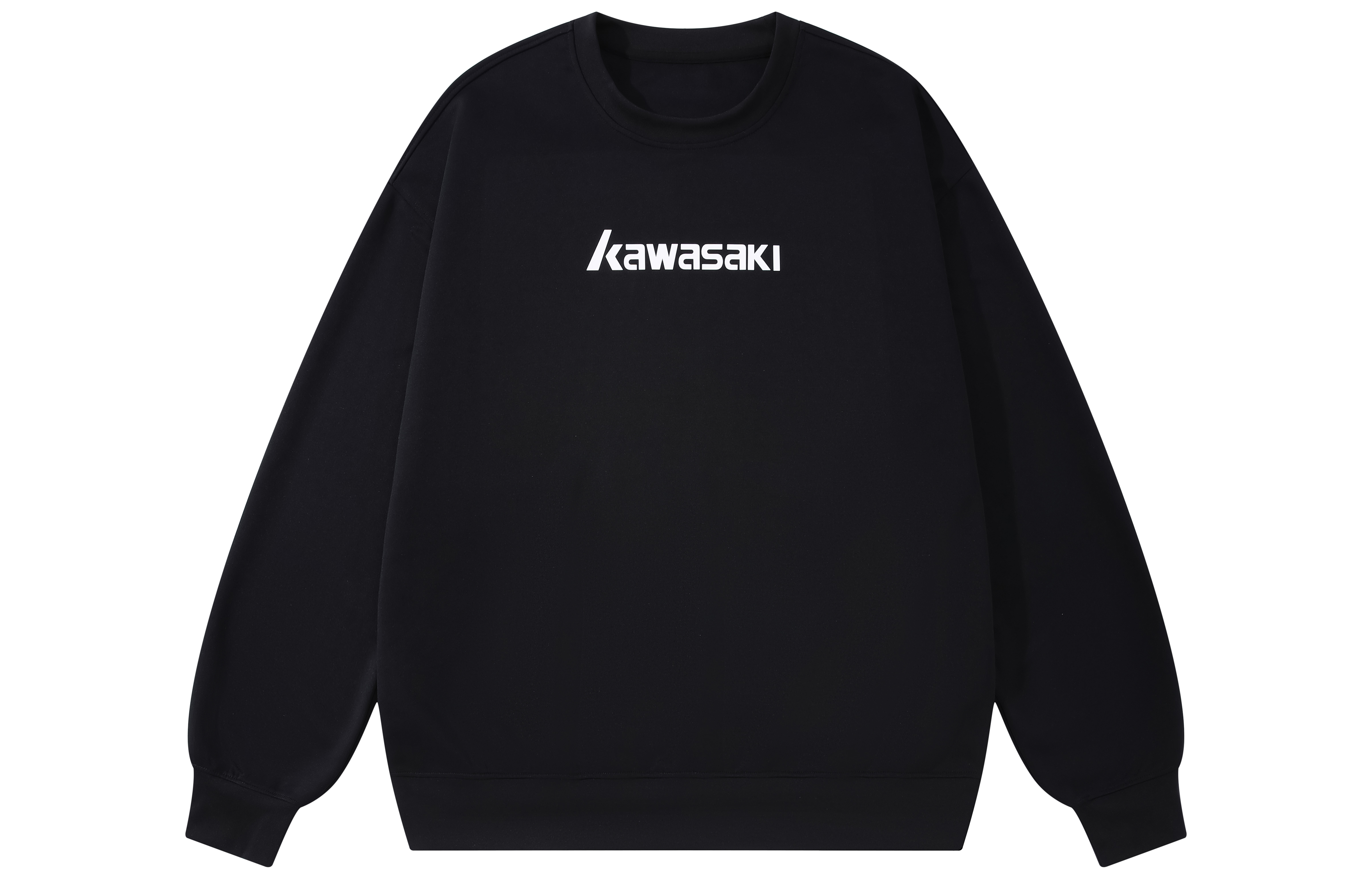 Свитшот Kawasaki с логотипом (черный)