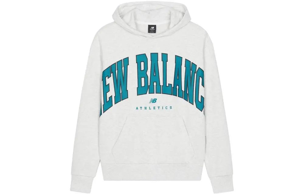 New Balance Sweatshirts Unisex Gray Hooded Moderate Regular