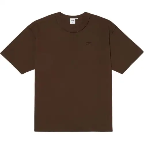 Vans T Shirts Unisex Brown Crew Neck Moderate Straight Fit