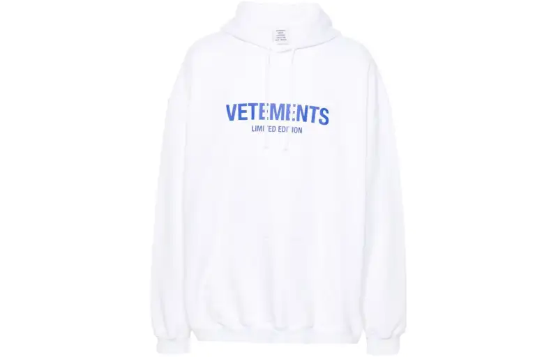 Vetements logo-print cotton-blend hoodie
