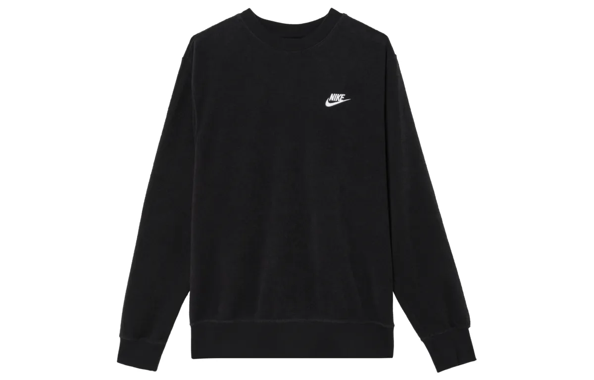 Nike Sweatshirts Men's Black Crew Neck Moderate Regular