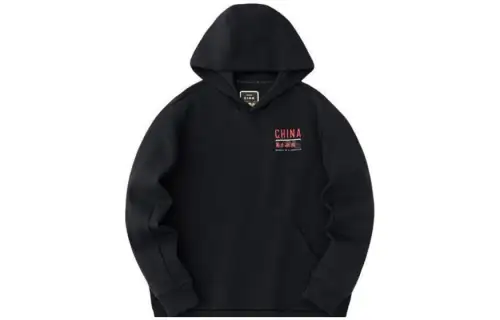 ANTA Variety Training Collection Sweatshirts Men's Black Hooded Moderate Regular