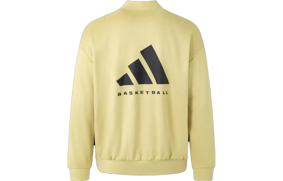 Adidas THE 2024 COLLECTION Sweatshirts Unisex Gold Crew Neck Moderate Straight Fit