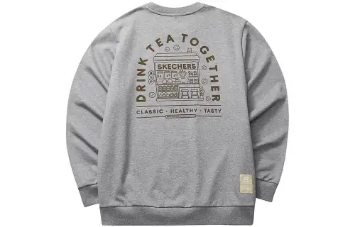 Skechers Sweatshirts Unisex Medium Heather Gray/004F Crew Neck Moderate Regular
