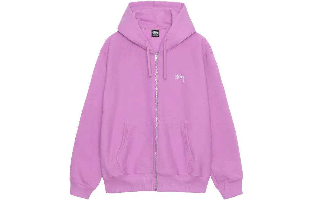 Stussy Stock Logo Zip Hoodie