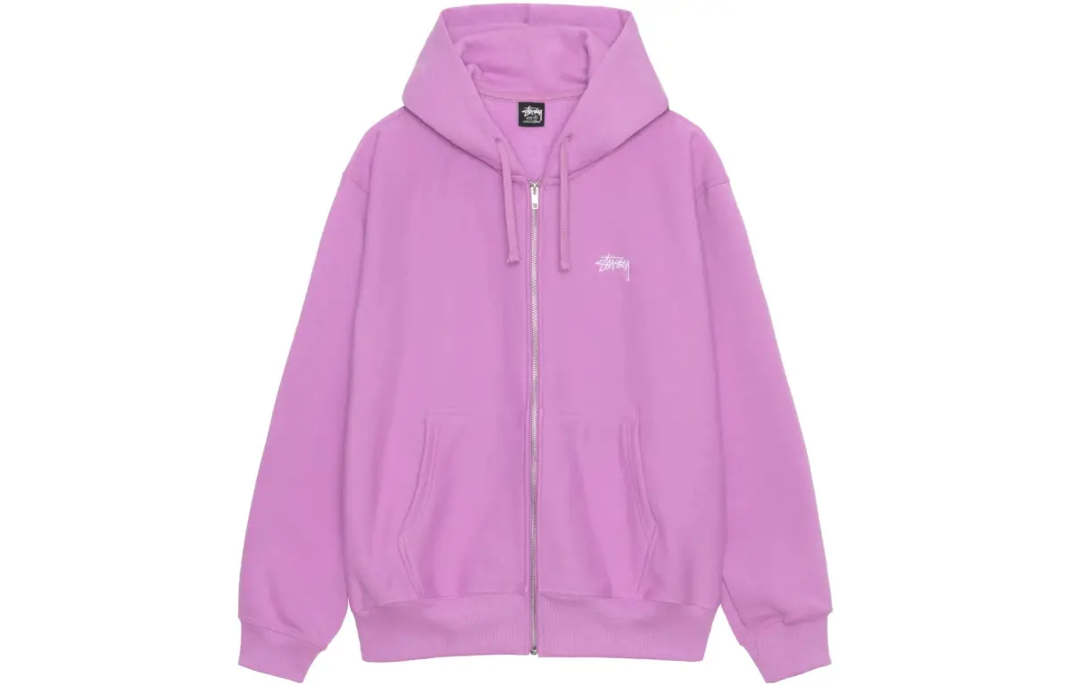 Stussy Stock Logo Zip Hoodie