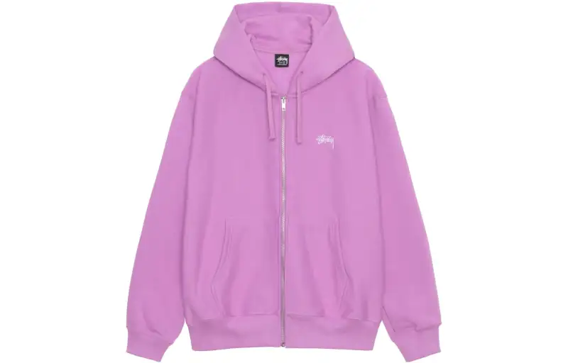Stussy Stock Logo Zip Hoodie